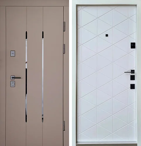 Стальная дверь с отделкой МДФ №125