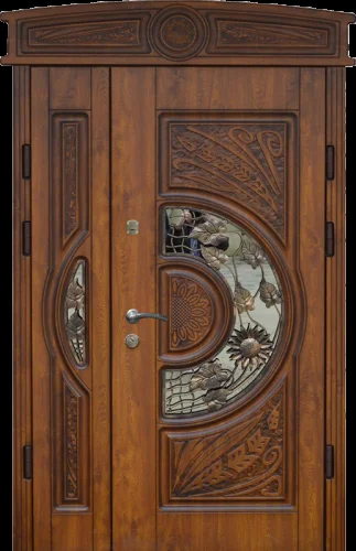 Входная дверь для храма деревянная массив №12