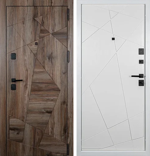 Железная металлическая дверь под дерево №4