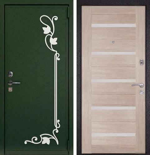 Кованая входная дверь №15