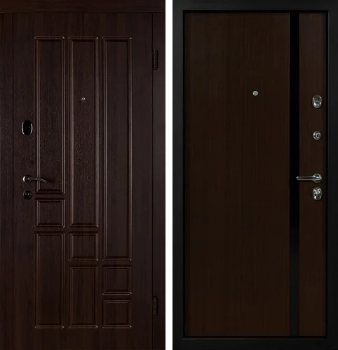 Входная дверь Венге в жилой дом №10