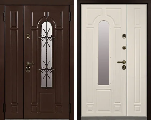 Двойная дверь входная №17