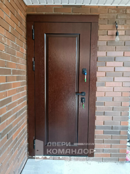 Входная металлическая дверь терморазрыв  шпон / эмаль на заказ