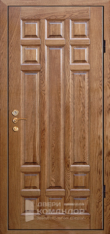 Входная дверь в брусовой дом - наружная сторона